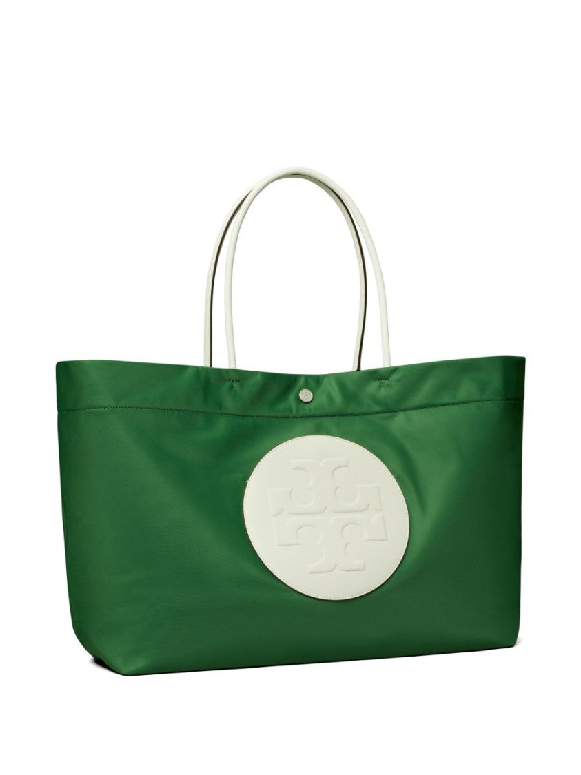 Tory Burch Rectangular Green Tote Bag