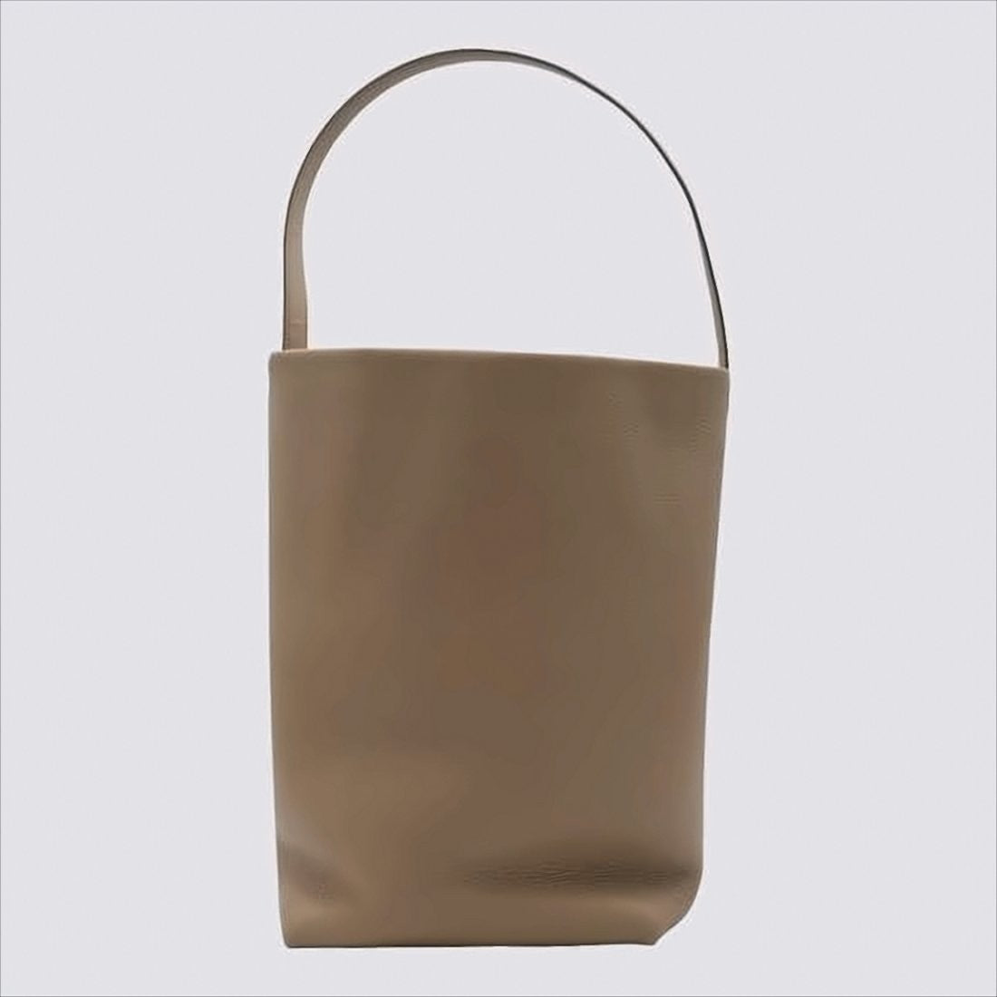 The Row Structured Brown Calf Leather Tote