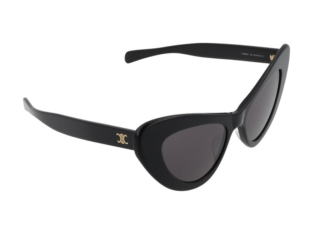 Celine Bold Frame Gold Accent Cat-Eye Sunglasses
