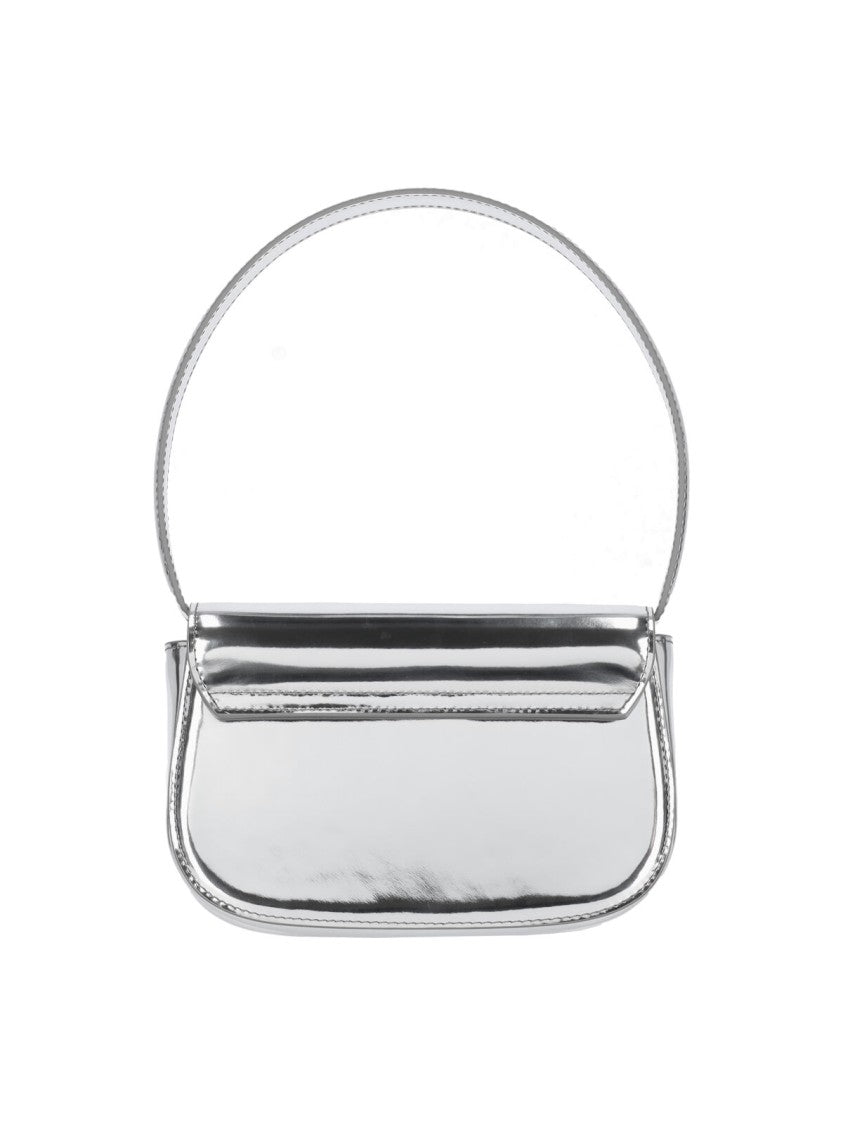 Diesel Silver 1Dr Metallic Leather Bag