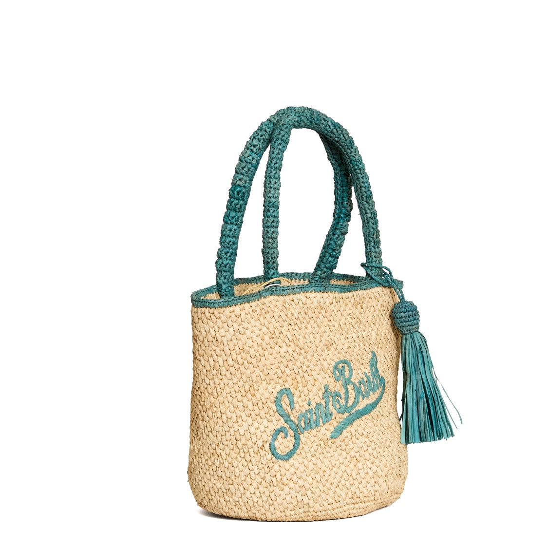 Mc2 Saint Barth Marcy Woven Bi-Color Tote Bag