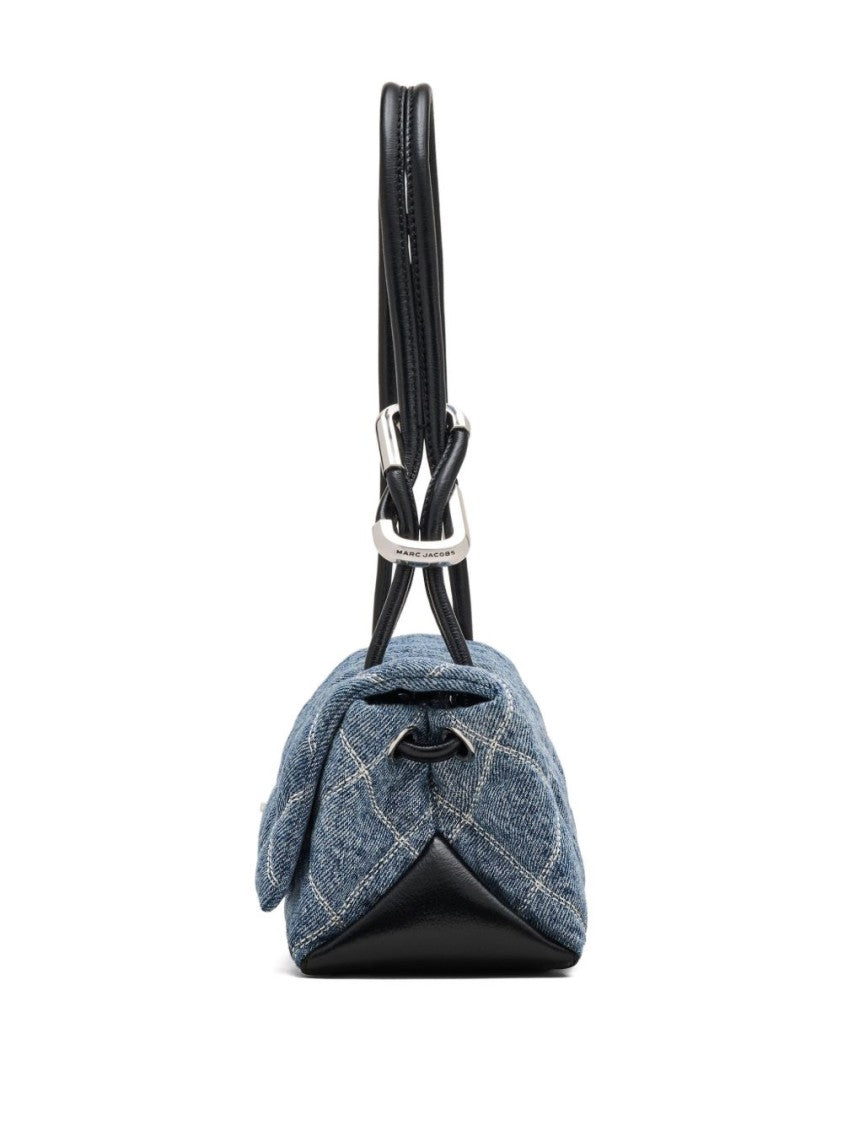 Marc Jacobs Quilted Denim Shoulder Bag With Distinctive Clasp