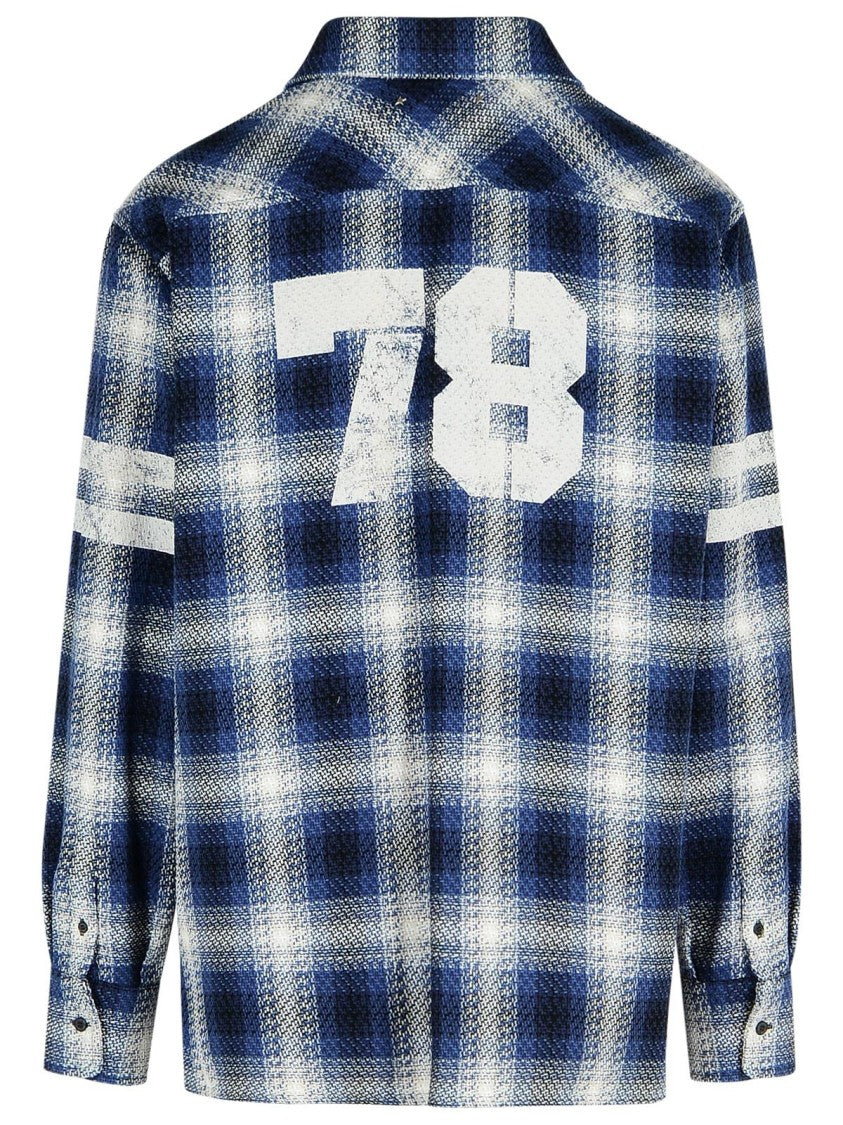 Golden Goose 'Check Nolowen' Blue Cotton Shirt
