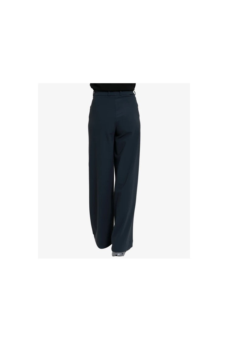 Rrd Black Cotton-Blend Wide-Leg Pants