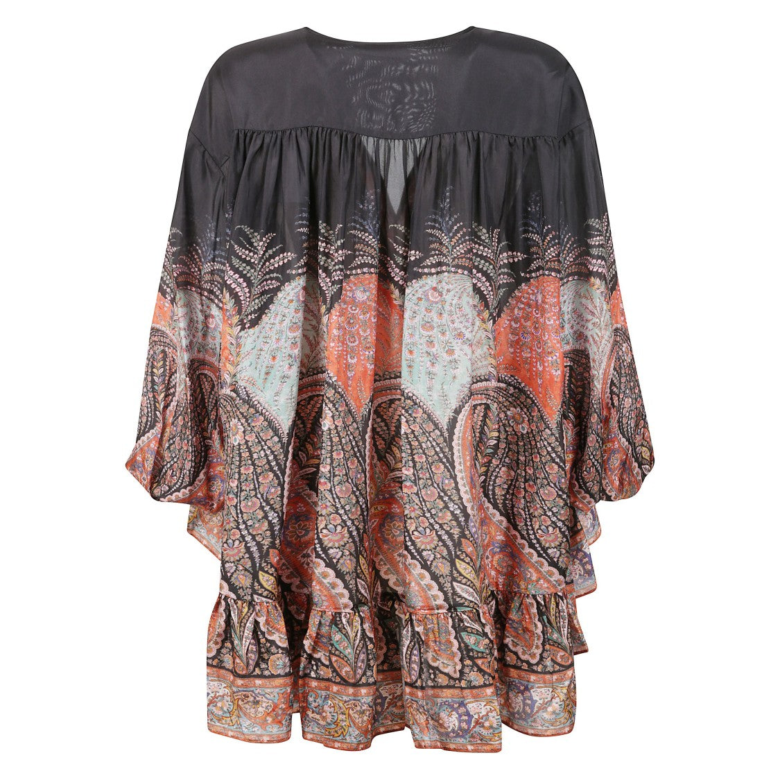 Zimmermann Paisley Print Silk Blouse With Hemline