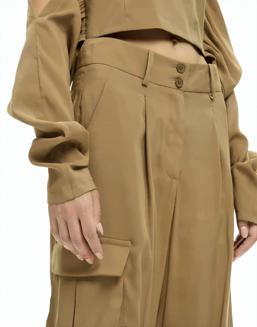 Mlo Utility Cargo Adjustable Hem Trousers