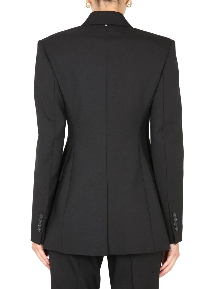 Max Mara Single-Breasted Jacket With Mirror Lapels And Tailored Finish