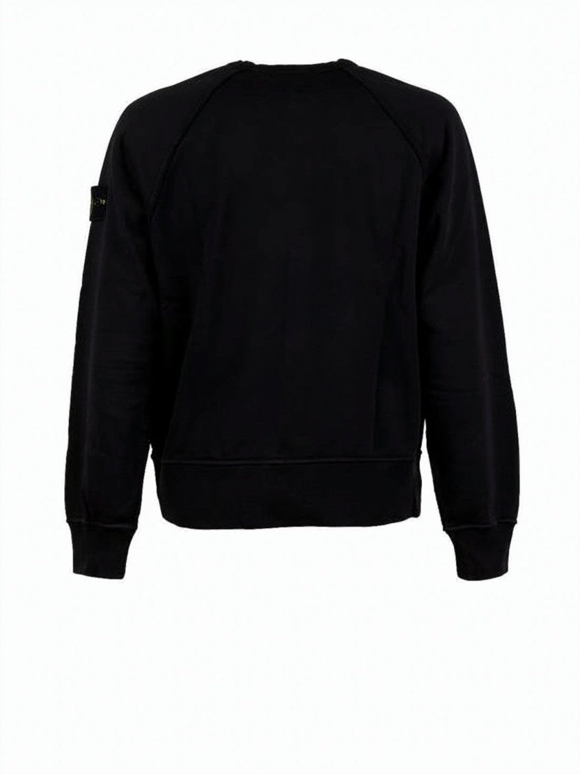 Stone Island Black Crewneck Sweatshirt