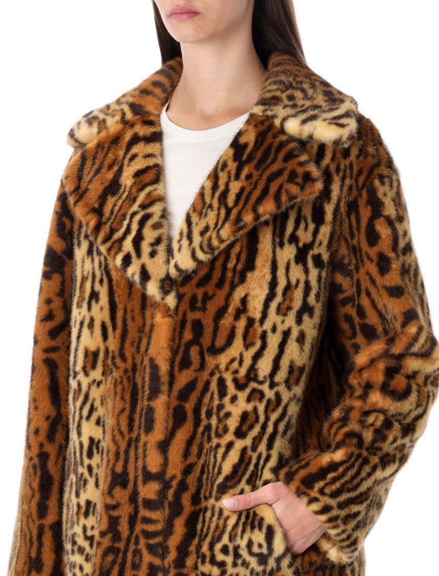 Stand Studio Camille Faux Fur Cocoon Coat