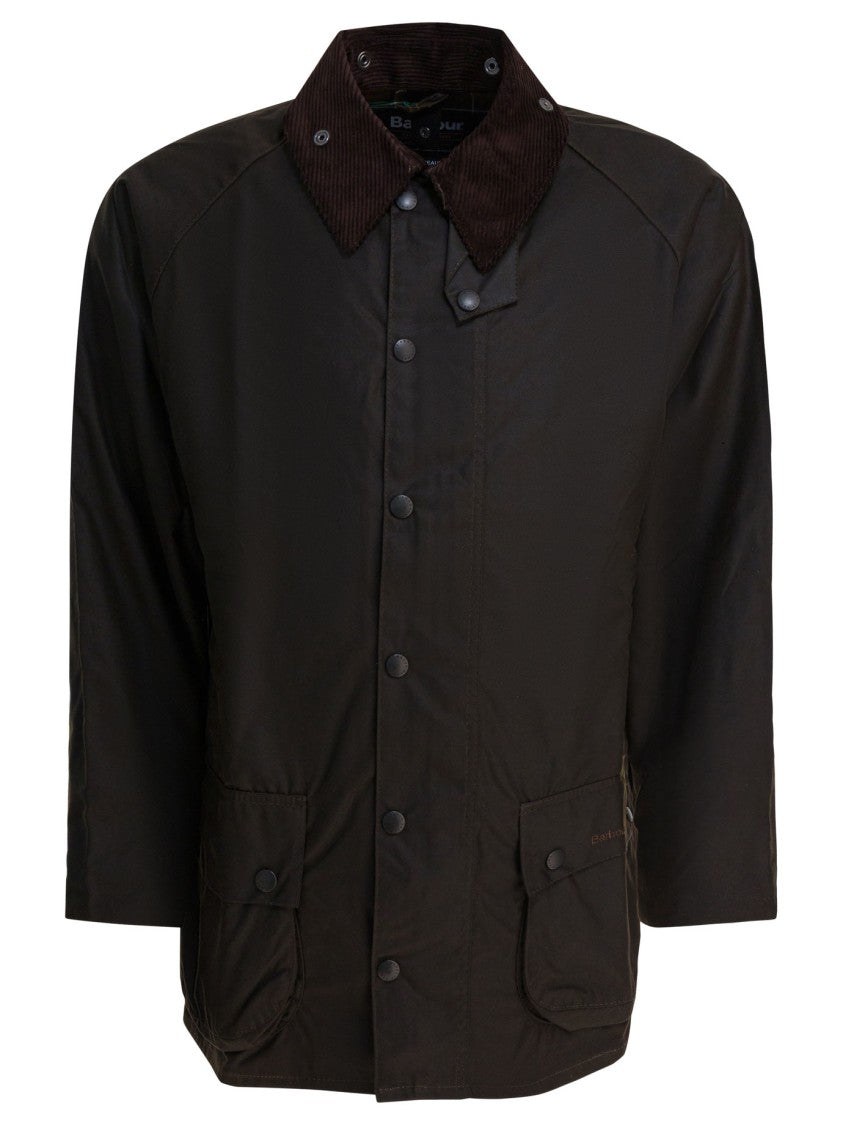 Barbour Water-Repellent Brown Waxed Cotton Beaufort Jacket