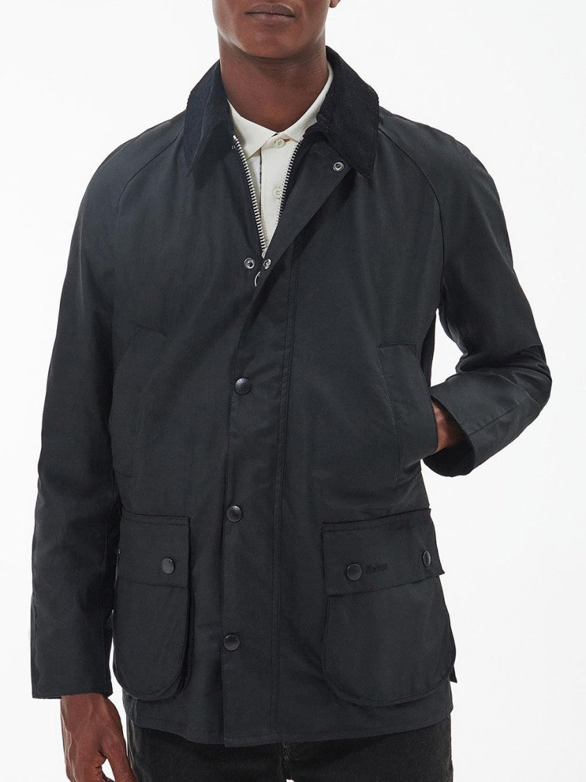 Barbour Iconic Ashby Wax Jacket With Corduroy Collar