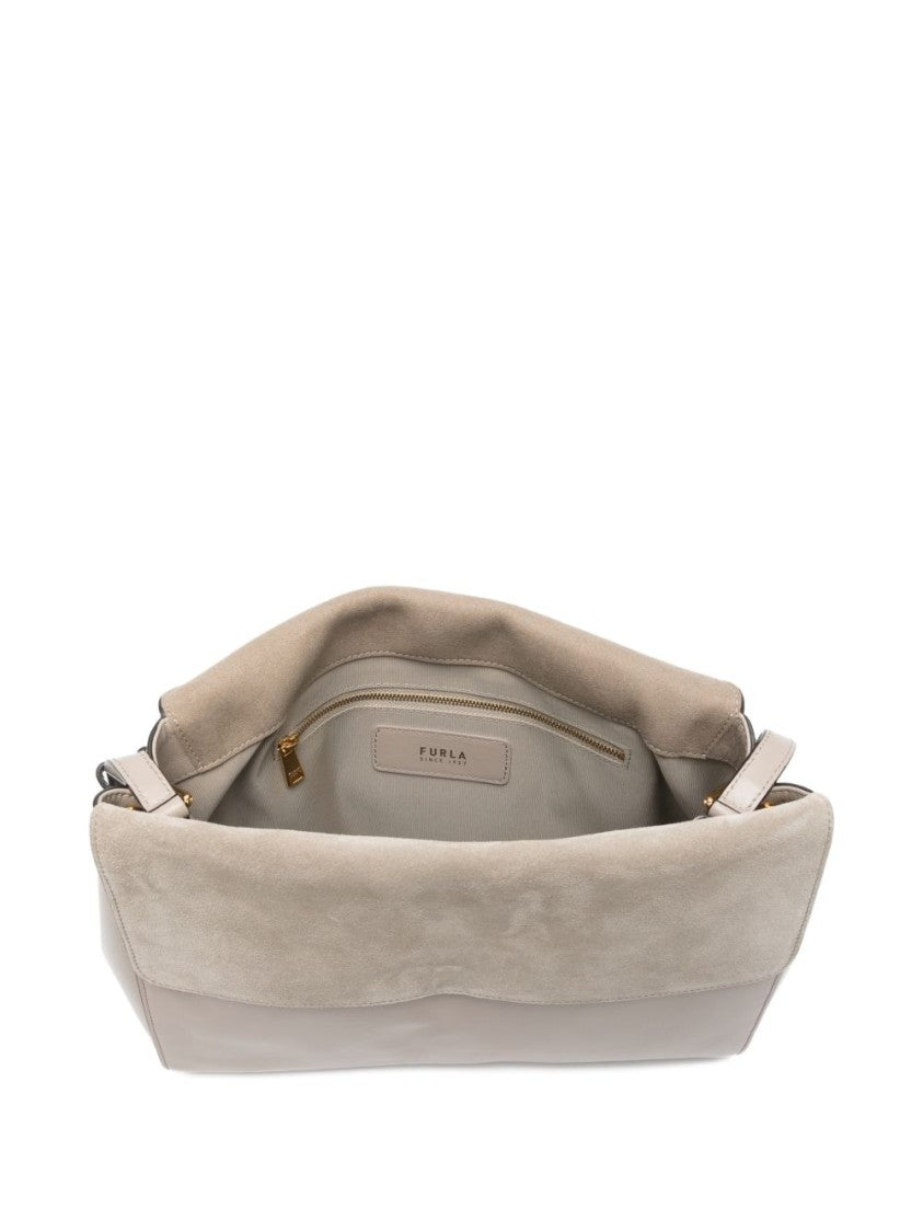 Furla Structured Minimalist Bag With Gold-Tone Clasp