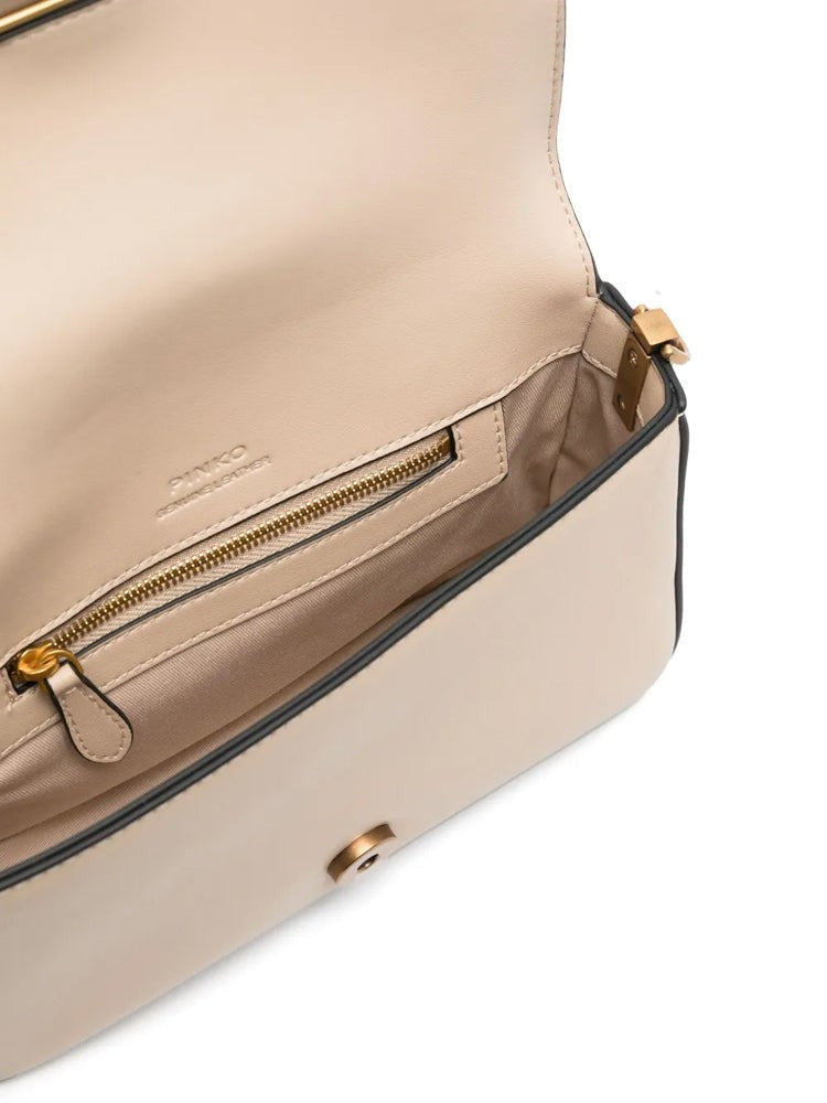 Pinko Mini Shoulder Bag With Gold-Tone Bird Buckle