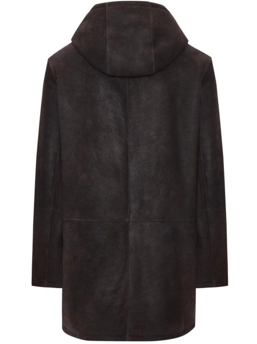 Bigardini Toscana Shearling Coat With Structured Design And Plush Interior