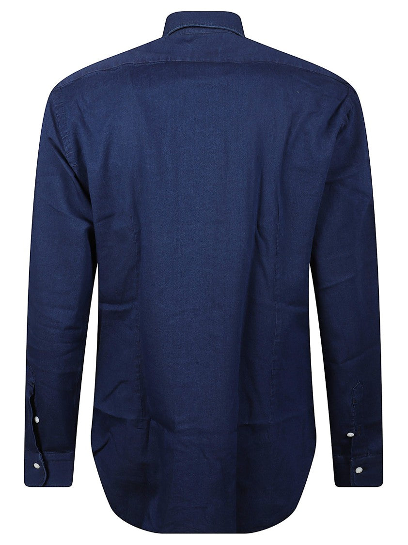 Barba Napoli Cotton Long-Sleeve Button-Down Shirt