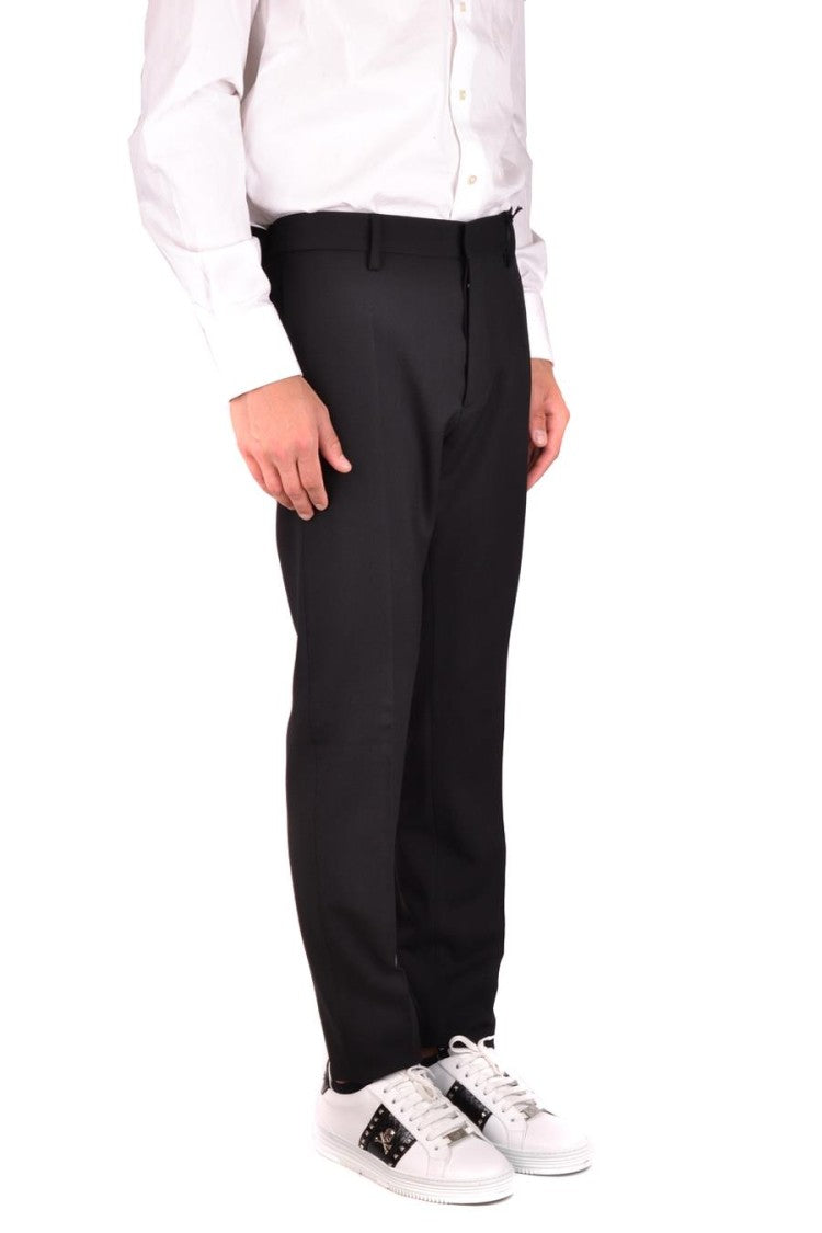 Dsquared2 Tailored Black Trousers With Straight Leg
