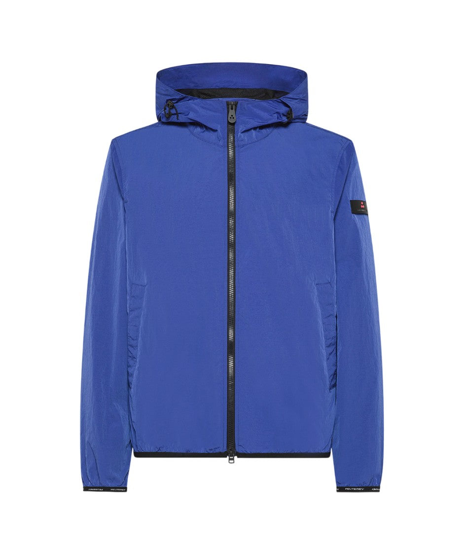Peuterey Crinkle-Effect Windproof Adjustable Hood Jacket