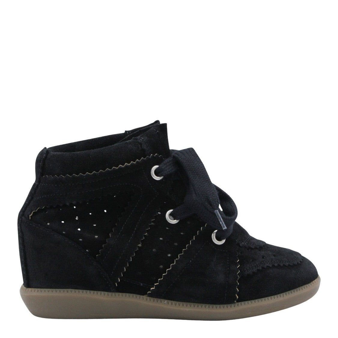 Isabel Marant Sole Black Sneakers With Lace-Up Front