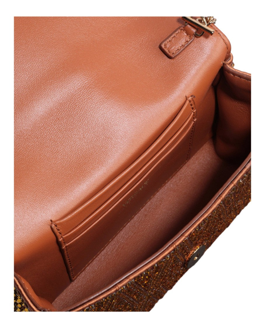 Versace Mini Crystal Virtus Crossbody Bag