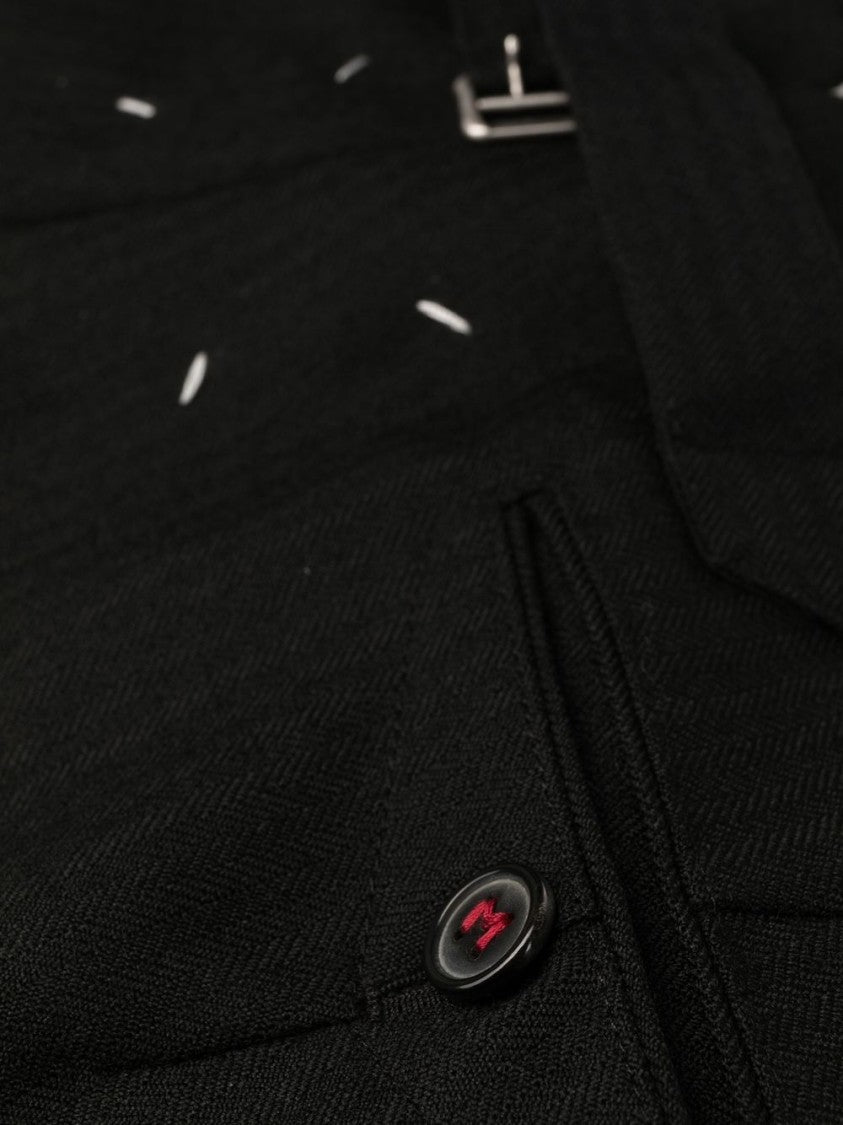 Maison Margiela Tailored High-Waist Trousers With Classic Button Closure