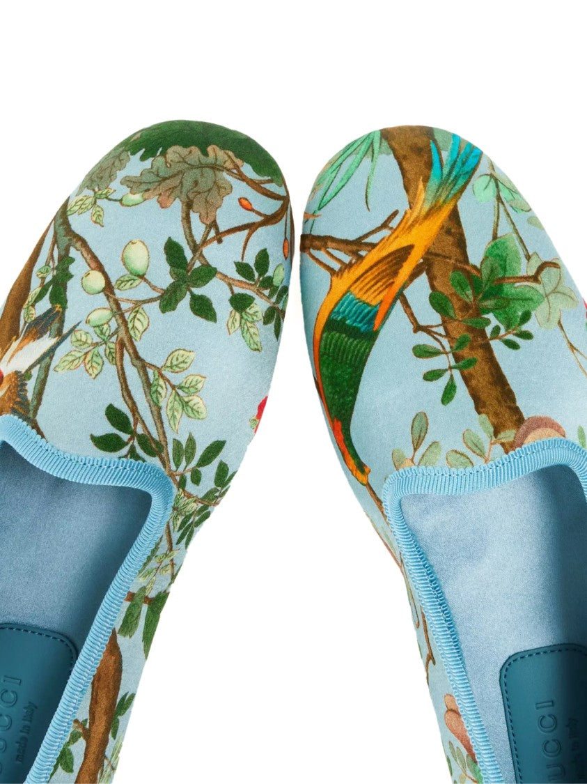 Gucci Satin Voyage Tian Slippers