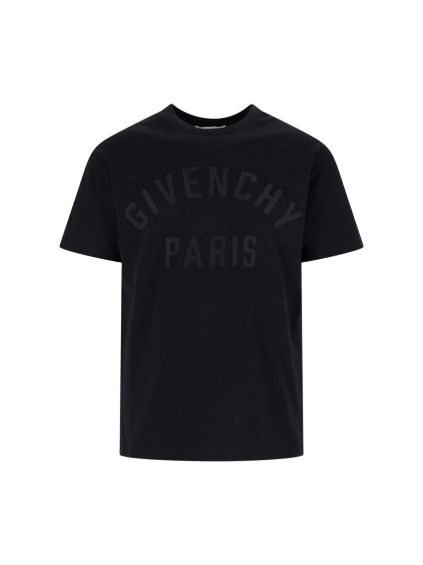 Givenchy Black Tonal Logo Jersey T-Shirt