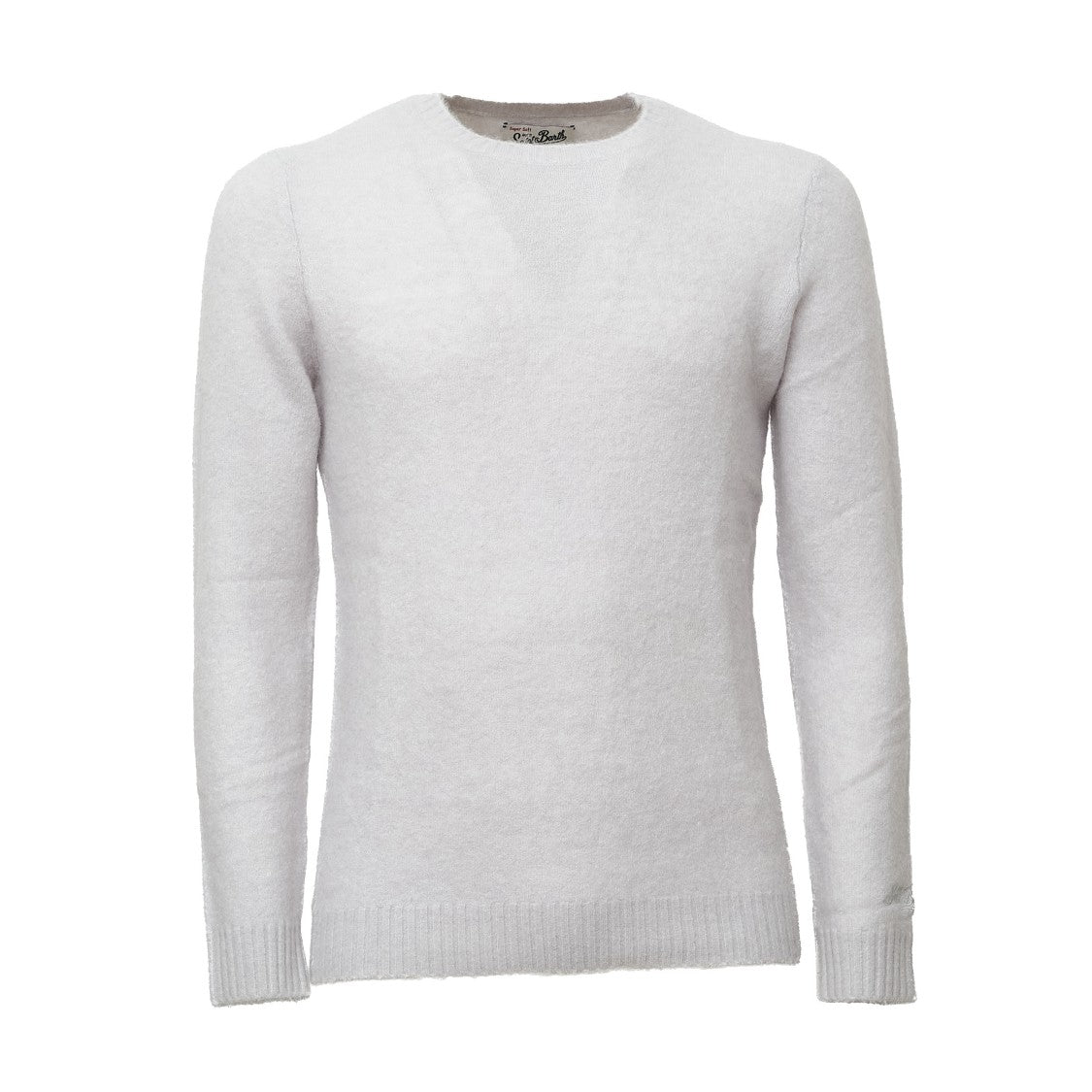 Mc2 Saint Barth Regent Braid Stretch Alpaca Crewneck Sweater