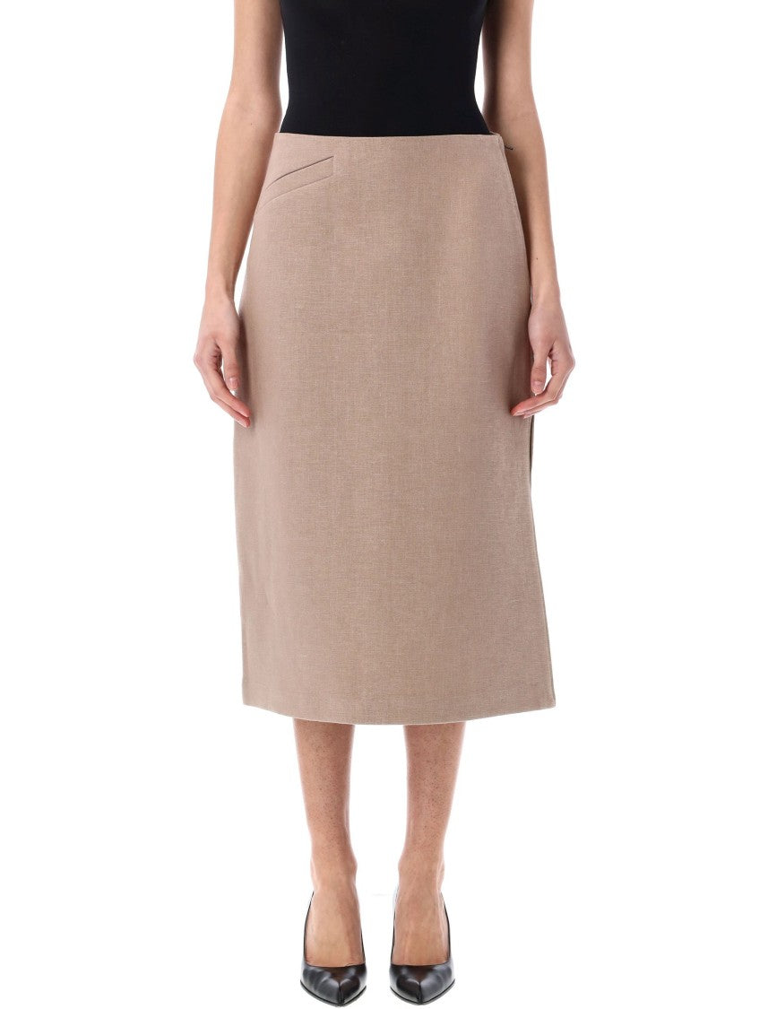 Fendi Straight-Cut Midi Skirt
