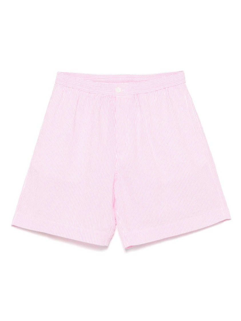 Aspesi Flamingo Pink Casual Shorts With Concealed Fly And Functional Pockets