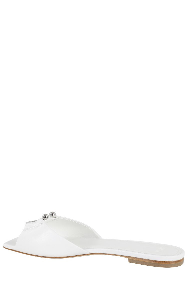 3Juin Milla White Calf Leather Sandals