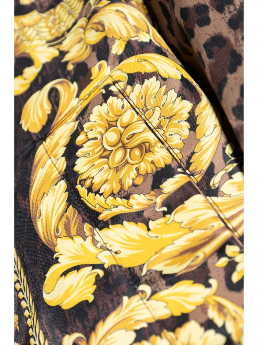 Versace Barocco-Leopard Print Jacket