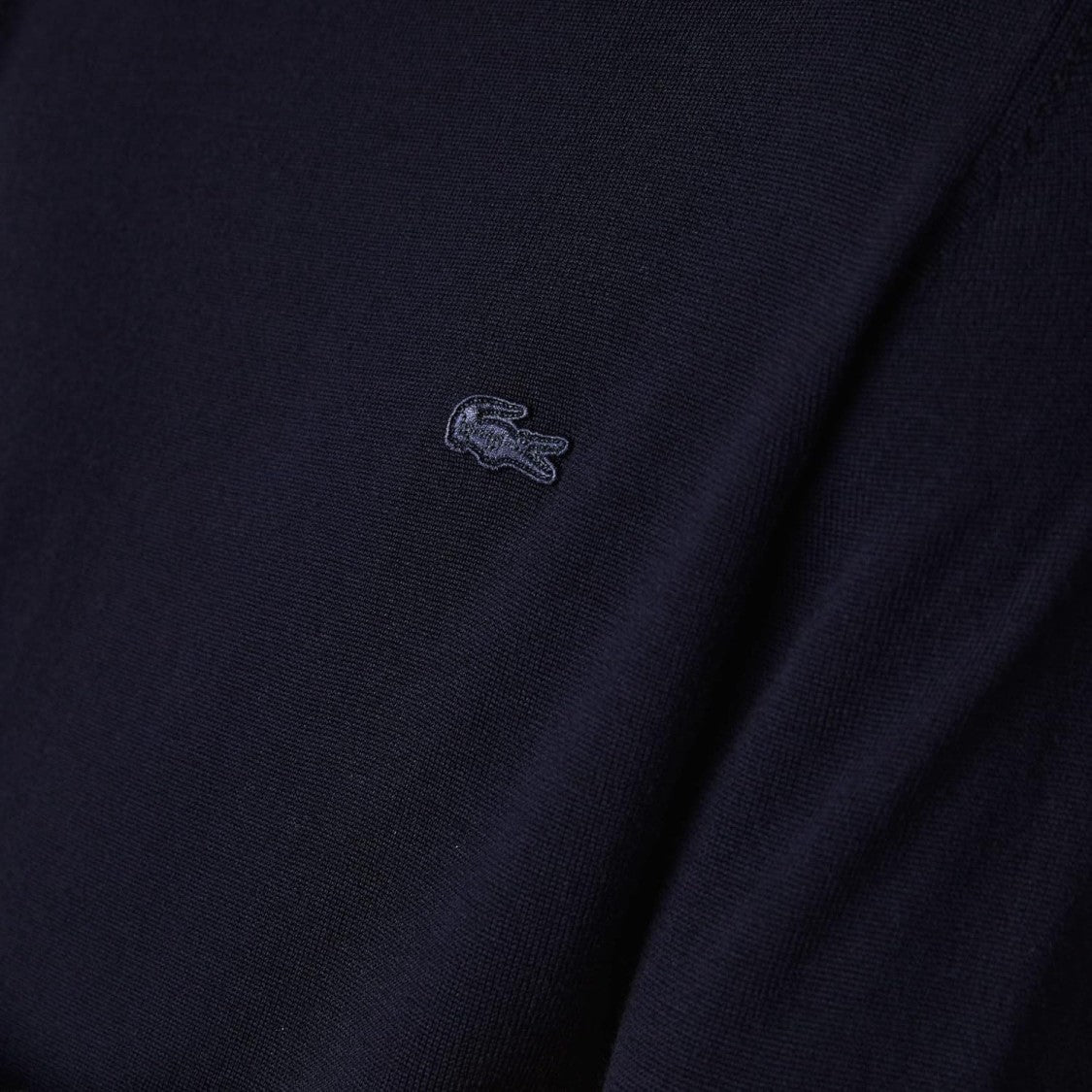 Lacoste High-Neck Sweater In 100% Pure Wool With Minimalist Design