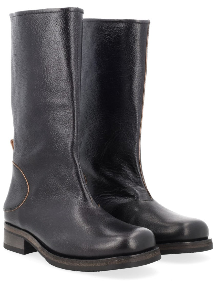 Our Legacy Black Haul Camion Leather Boots