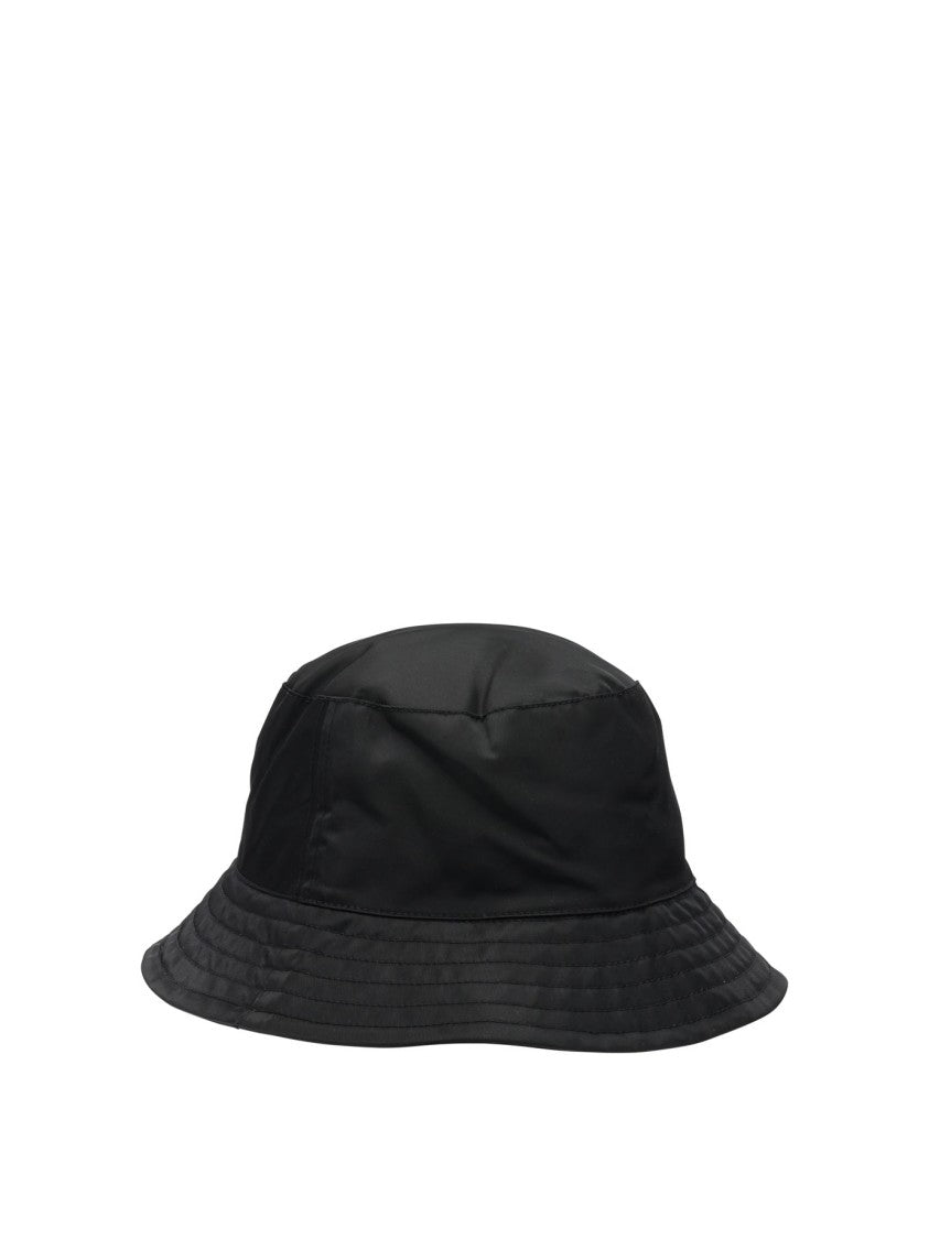 Ami Paris Softly Padded Black Bucket Hat With Logo Detail