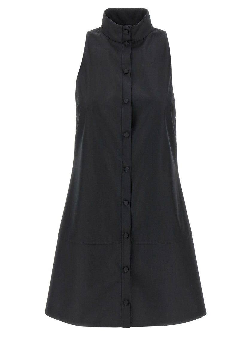 Giovanni Bedin A-Line Mini Dress In Cotton Poplin