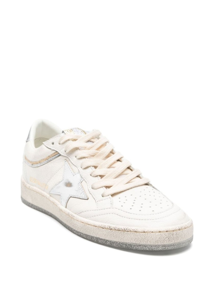 Golden Goose Ballstar Sneakers With Laminated Star