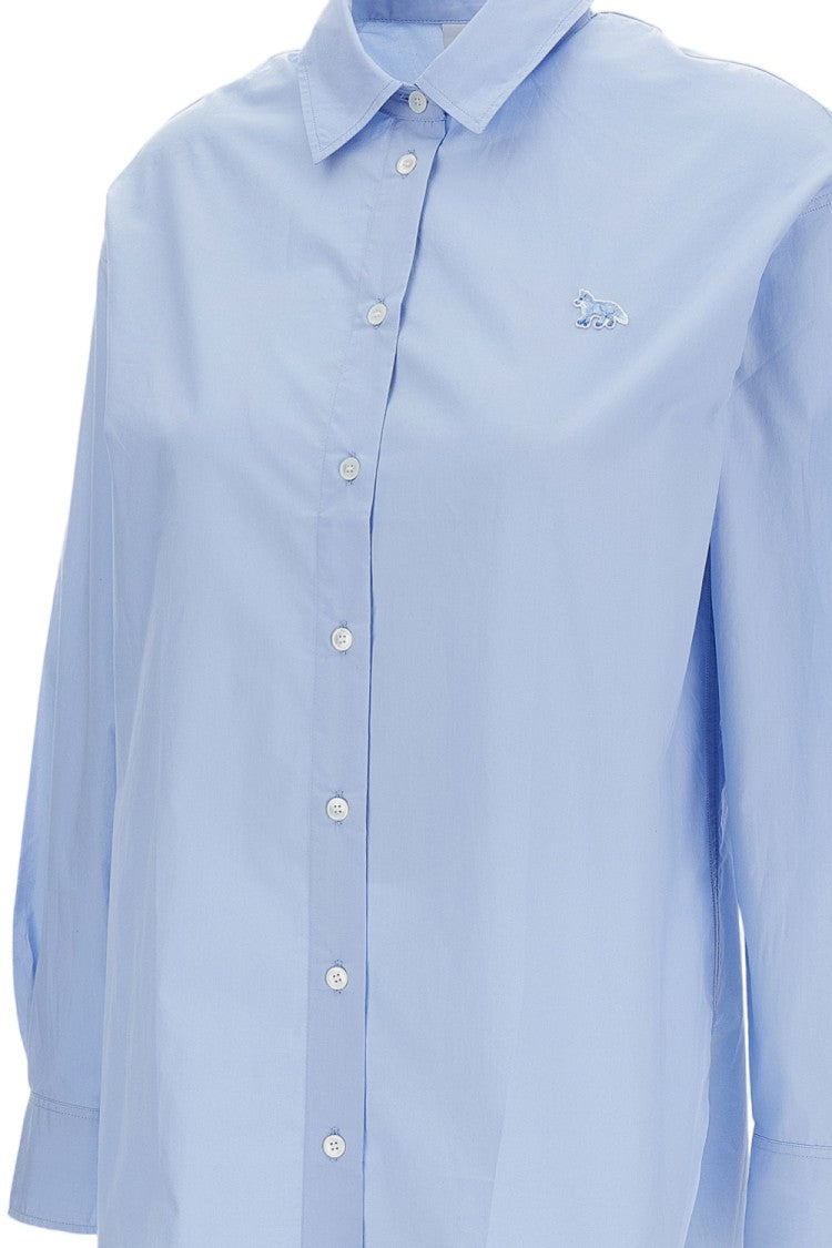 Maison Kitsuné Light Blue Baby Fox Casual Shirt