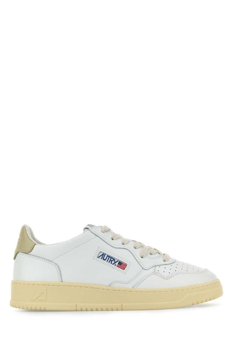 Autry Classic Low-Top White Leather Medalist Sneakers