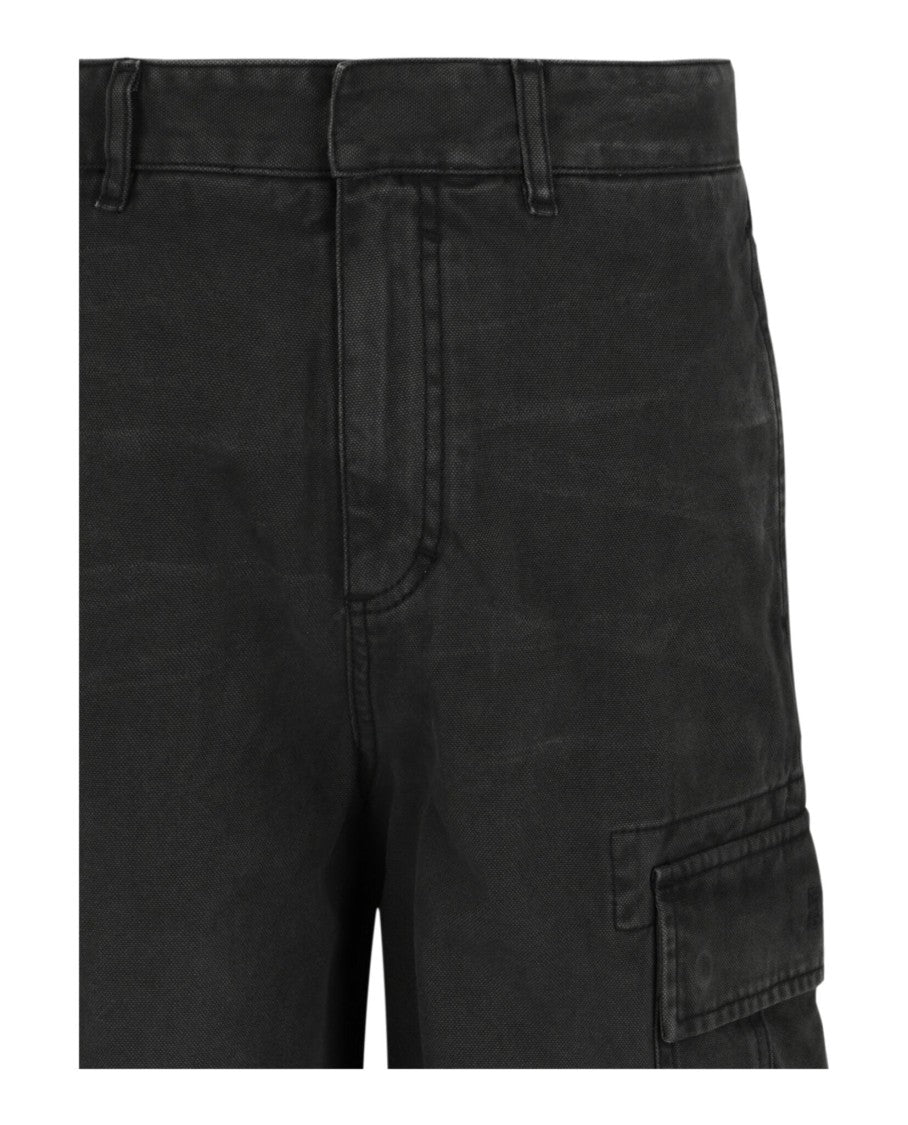 Givenchy Embroidered Cargo Denim Shorts