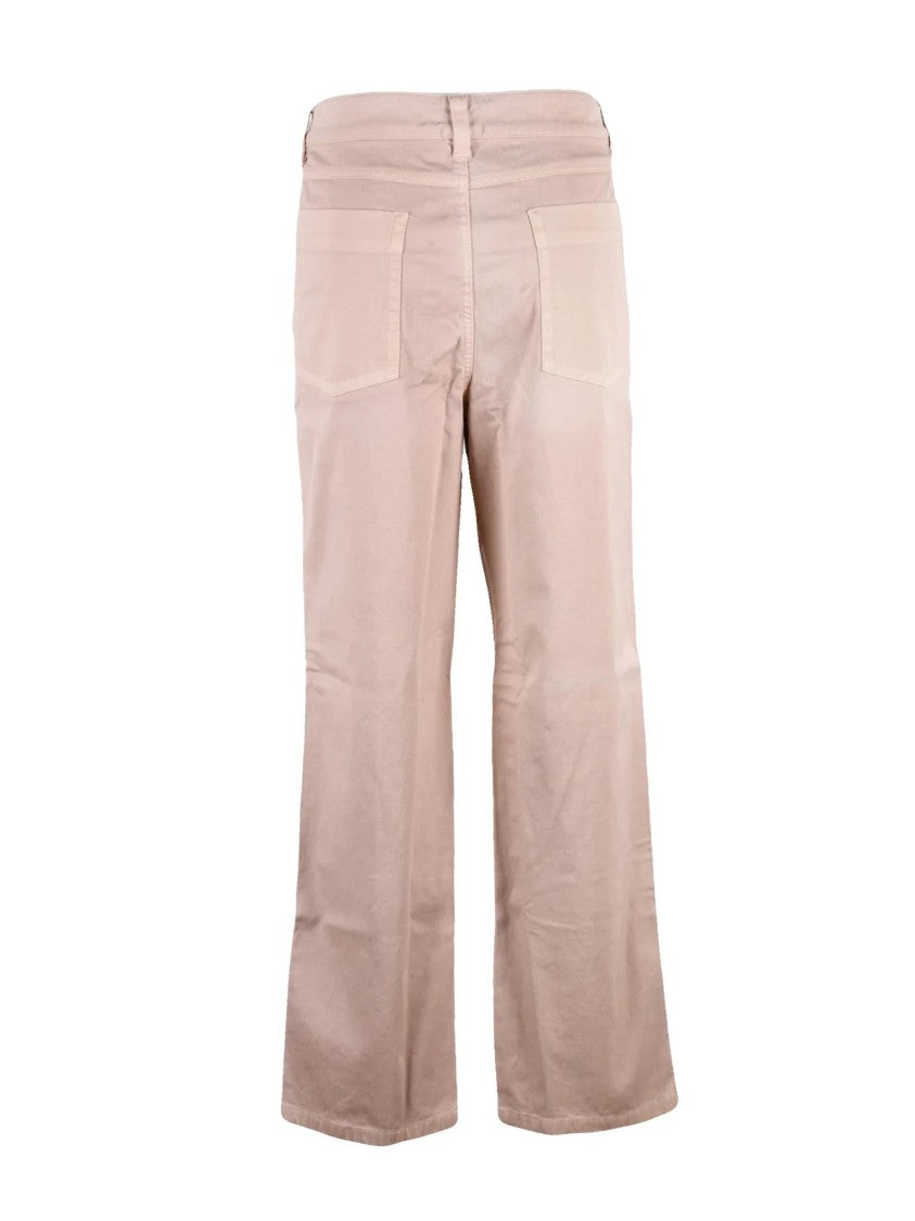Barena Pink Mid-Rise Stretch Straight-Leg Jeans