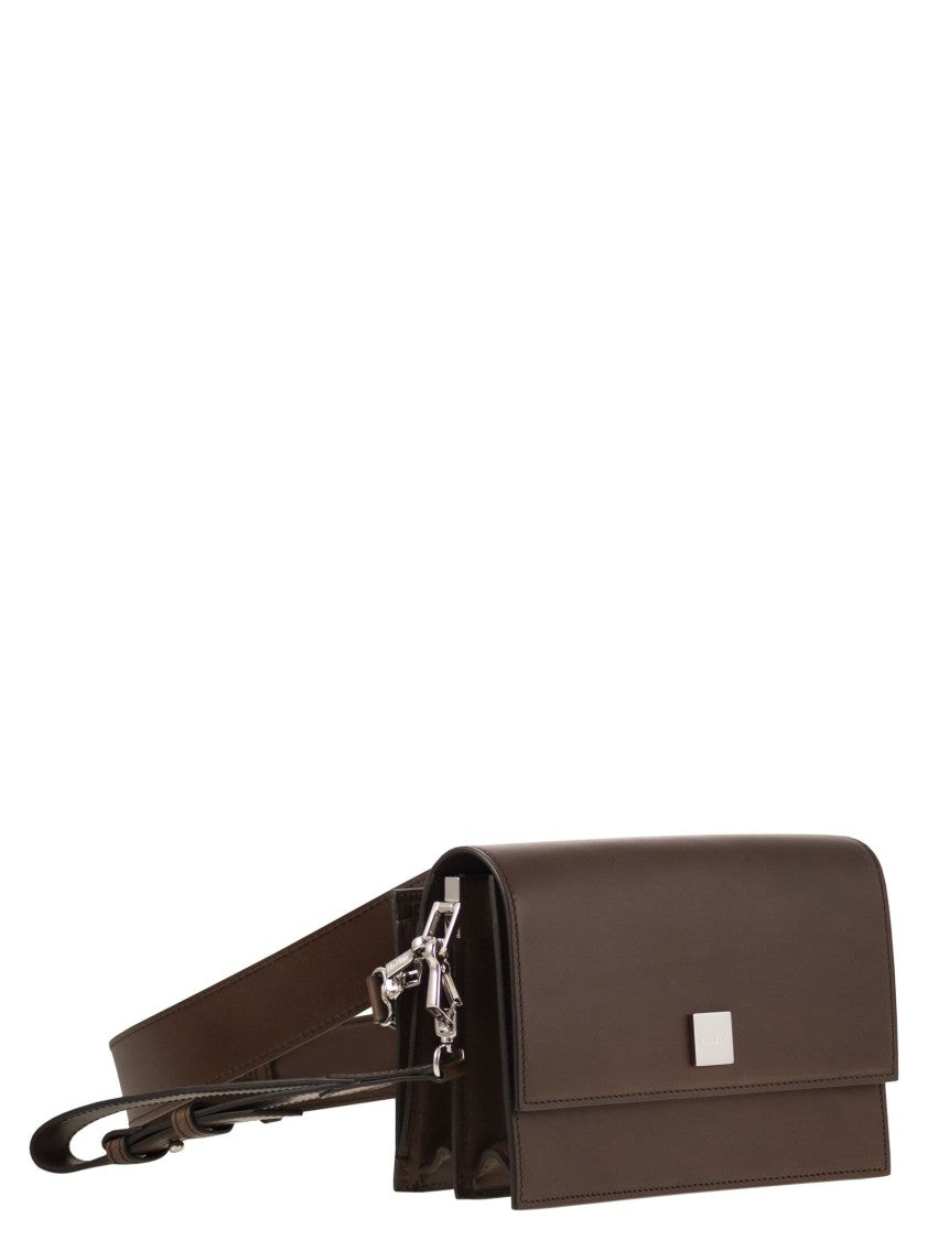 Max Mara Biancaroughs - Small Leather Crossbody Bag