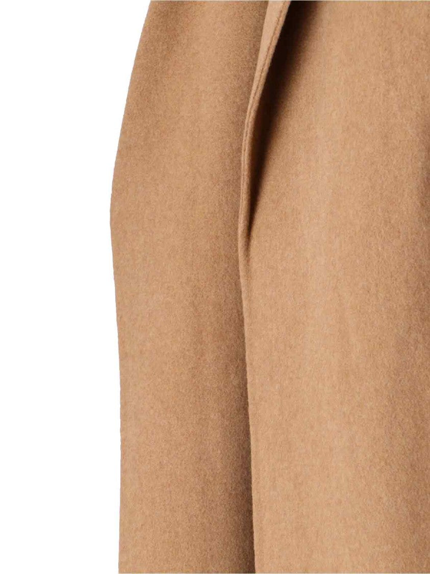 Polo Ralph Lauren Wool Dressing Gown Coat In Beige Wool