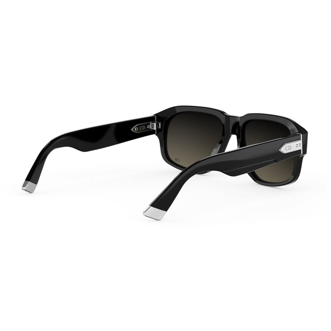 Dior Black Diortailoring Acetate Oversized Square Sunglasses
