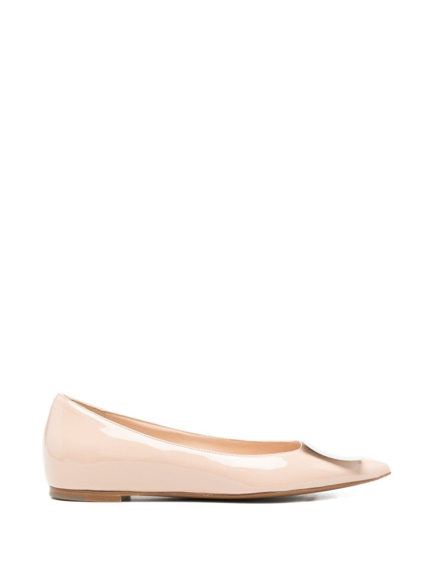 Roberto Festa Beige Pointed Slip-On Heels