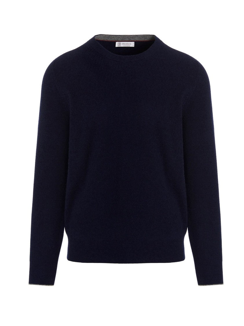 Brunello Cucinelli Ribbed Knit Cashmere Sweater