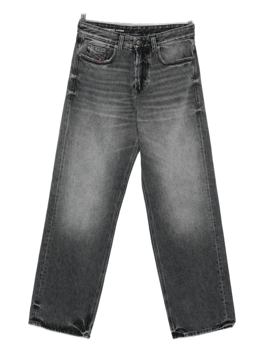 Diesel Grey Faded Wash Denim Jeans