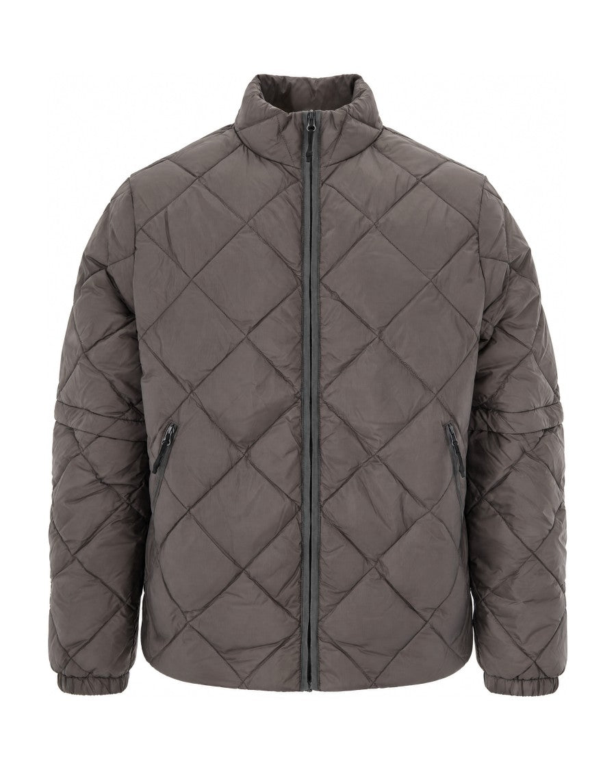 Hiking Patrol Lt Grey Base Convertible Nylon Down Jacket
