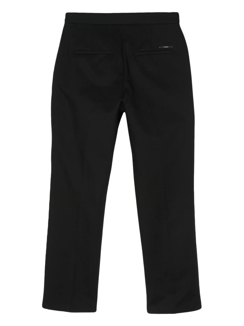 Calvin Klein Straight-Leg Trousers With Clean Finish