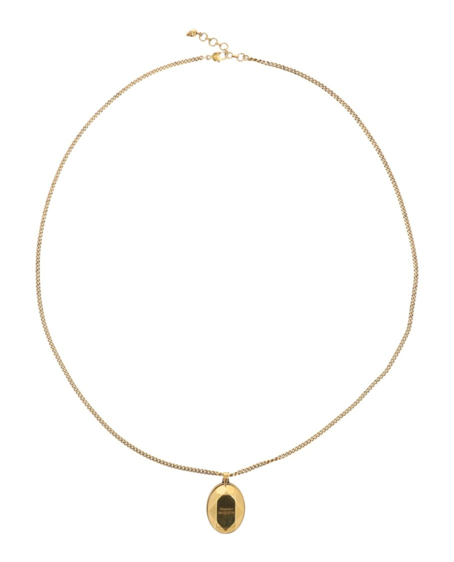 Alexander Mcqueen Faceted Pendant Necklace