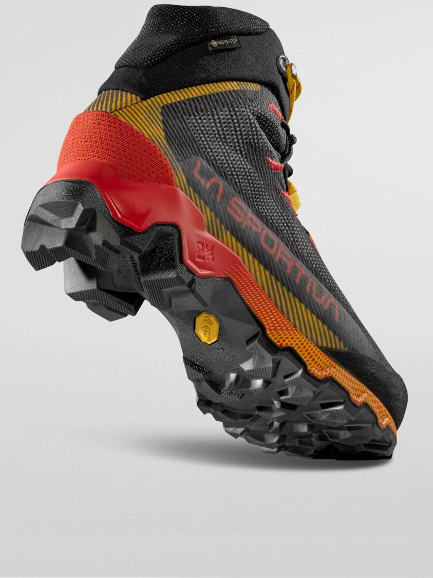 La Sportiva Black/Yellow Aequilibrium Hike High-Top Hiking Shoe